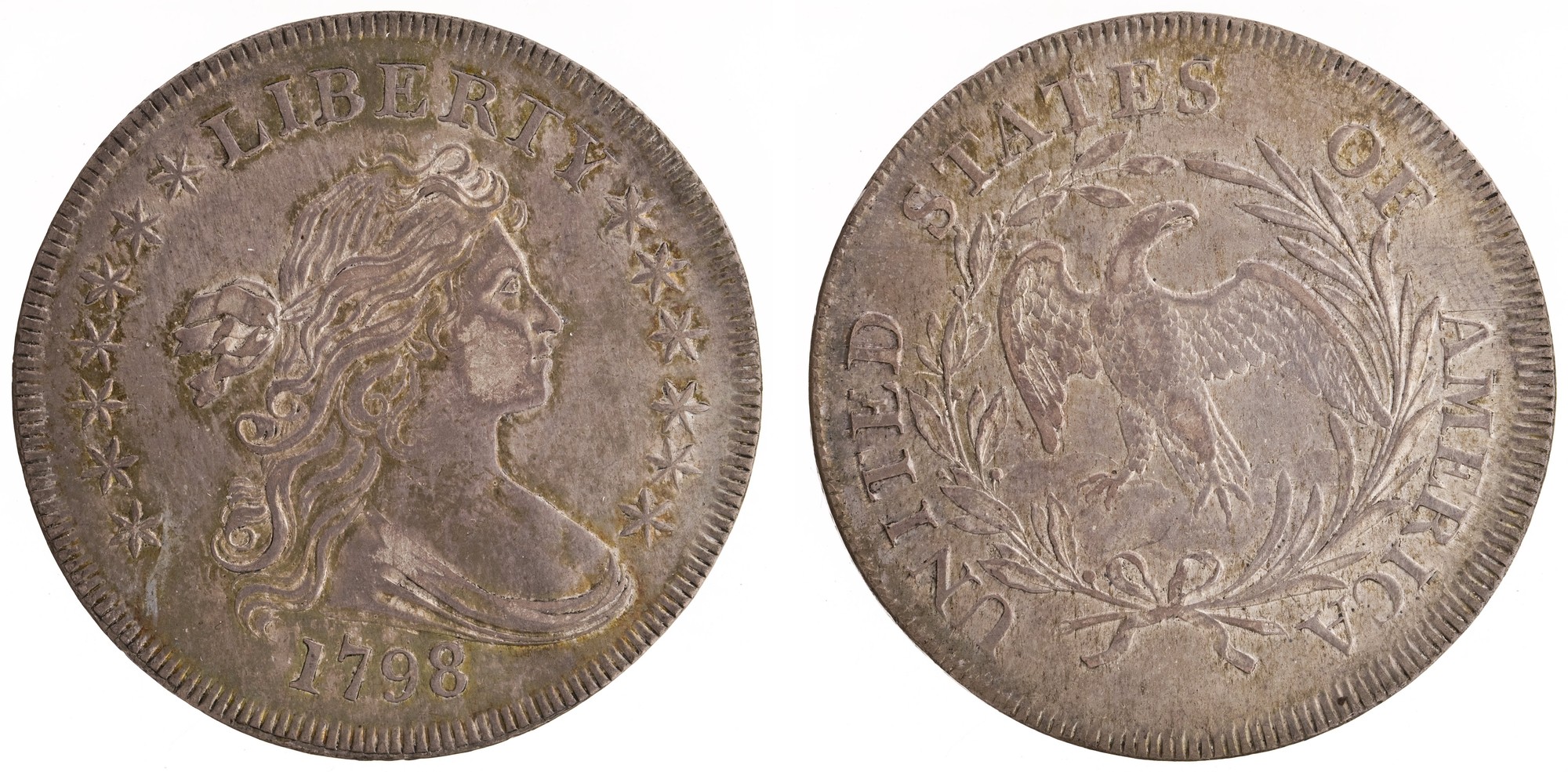 1798 Small Eagle early dollars — obverse and reverse
