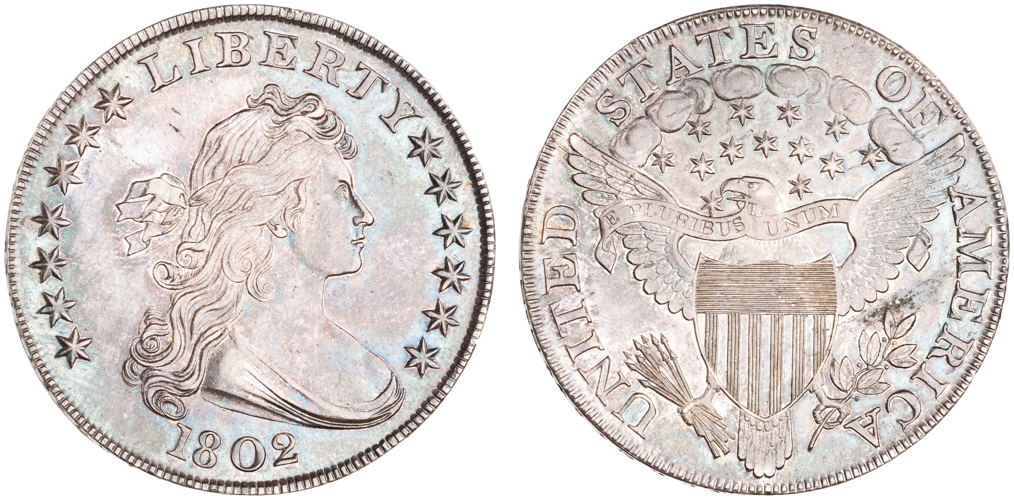 1802 early dollars — obverse and reverse