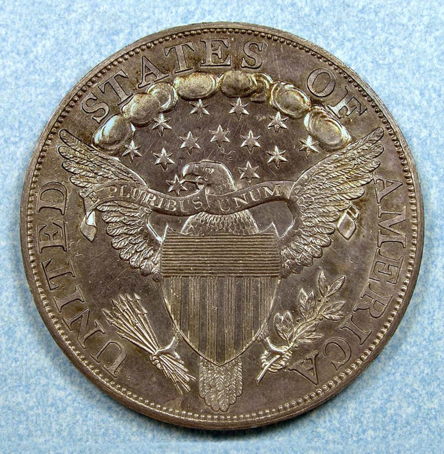 1804 Class III early dollars — reverse, graded PR63