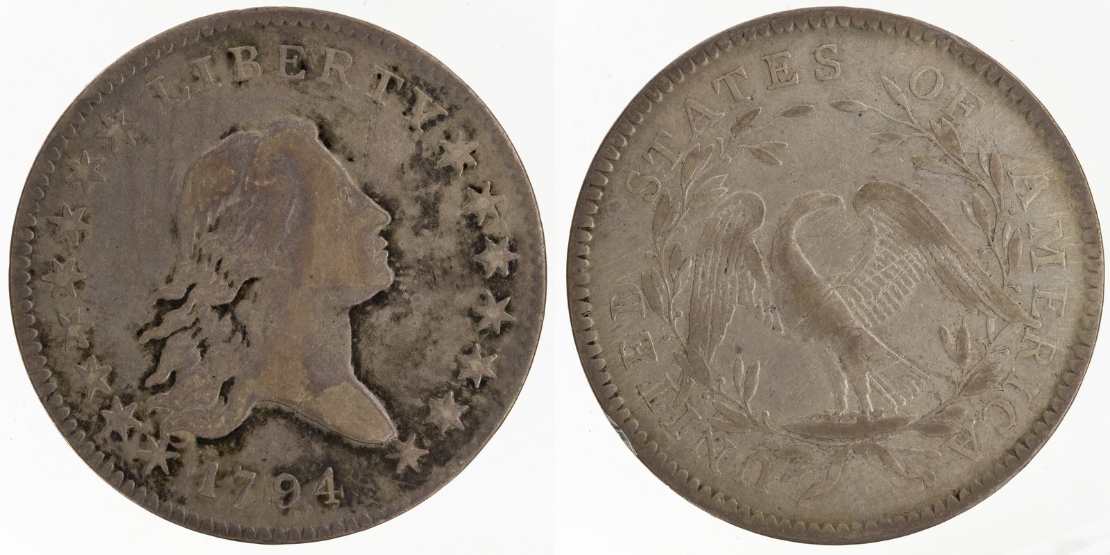 1794 early half dollars — obverse and reverse