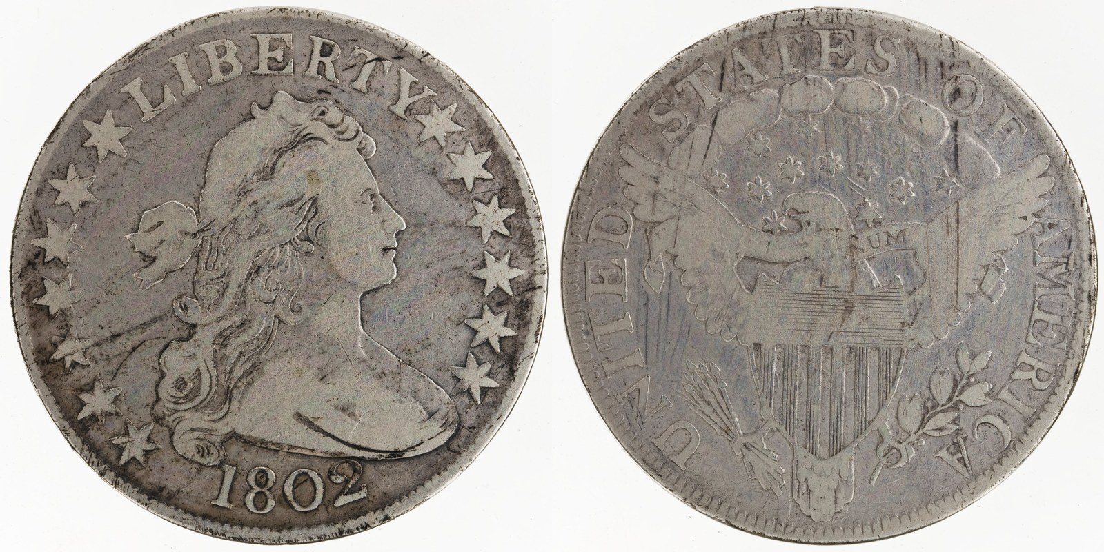 1802 early half dollars — obverse and reverse