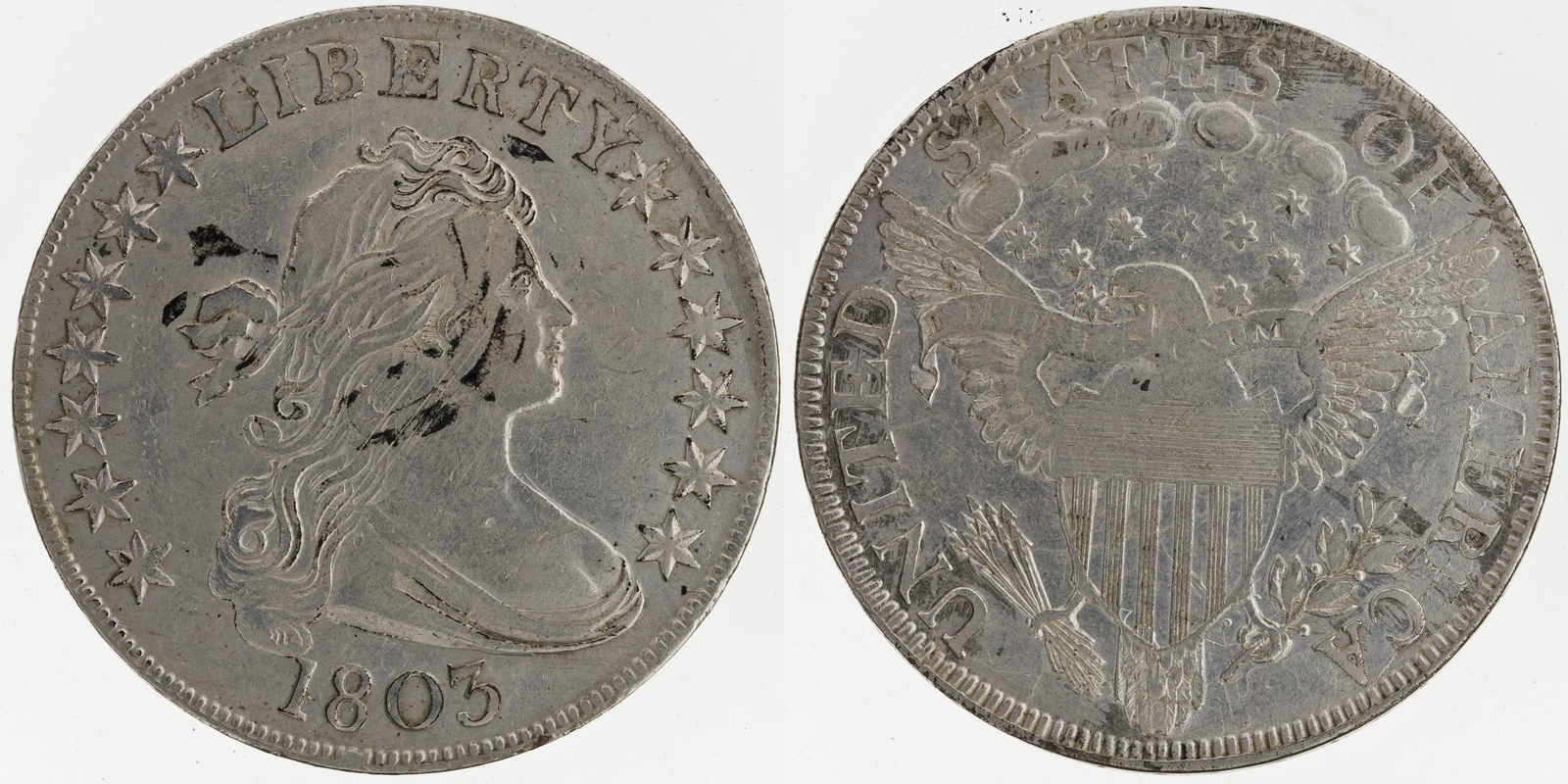1803 early half dollars — obverse and reverse