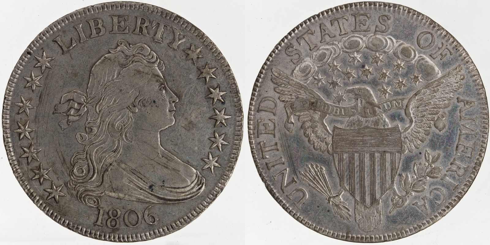 1806 early half dollars — obverse and reverse