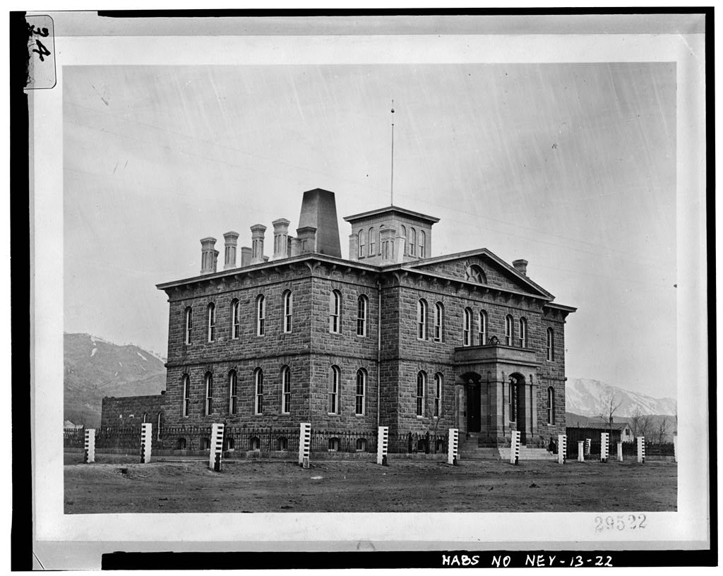 The United States Mint at Carson City, Nevada, photographed around 1879
