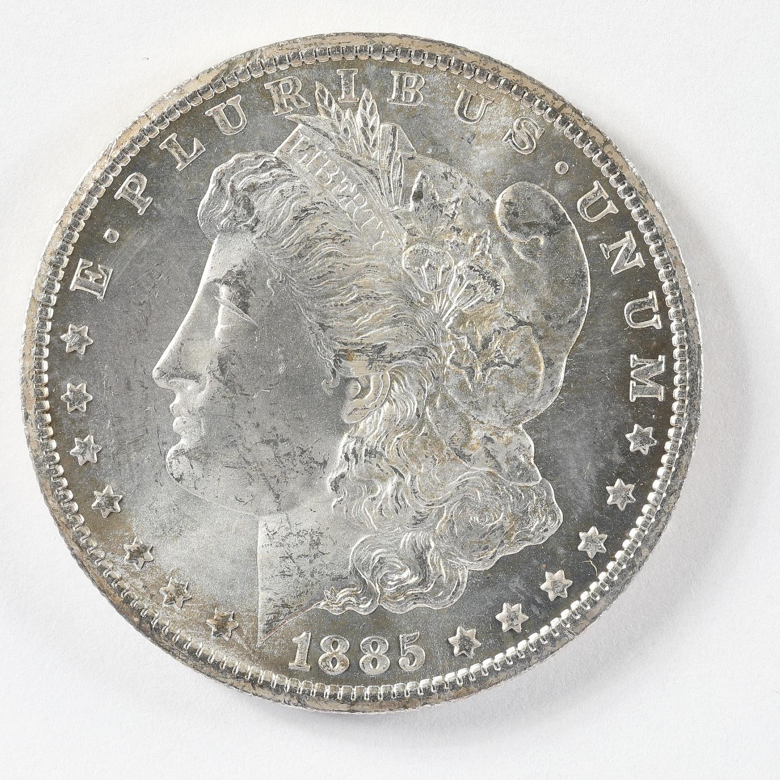 1885-CC Morgan dollar obverse