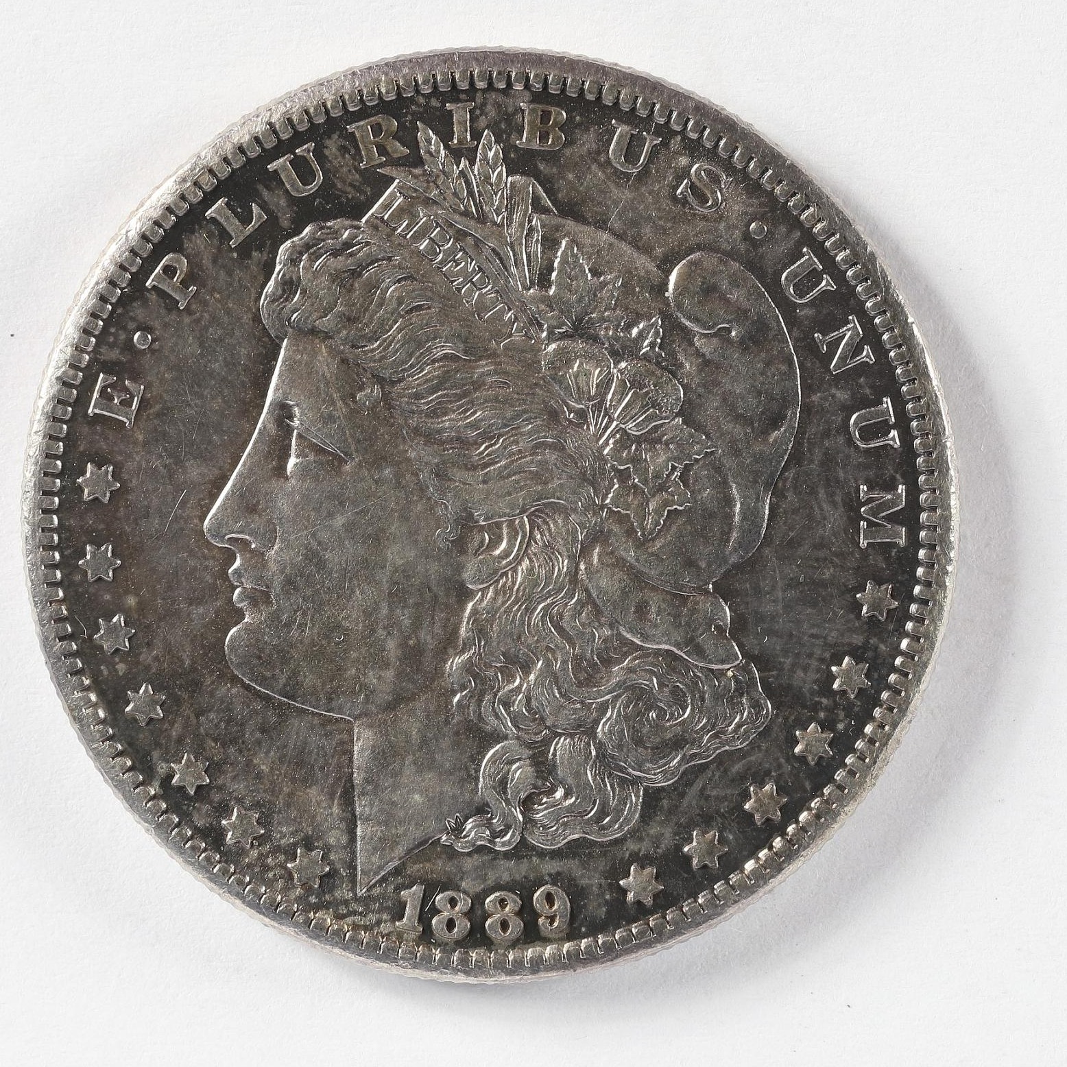 1889-CC Morgan dollar obverse