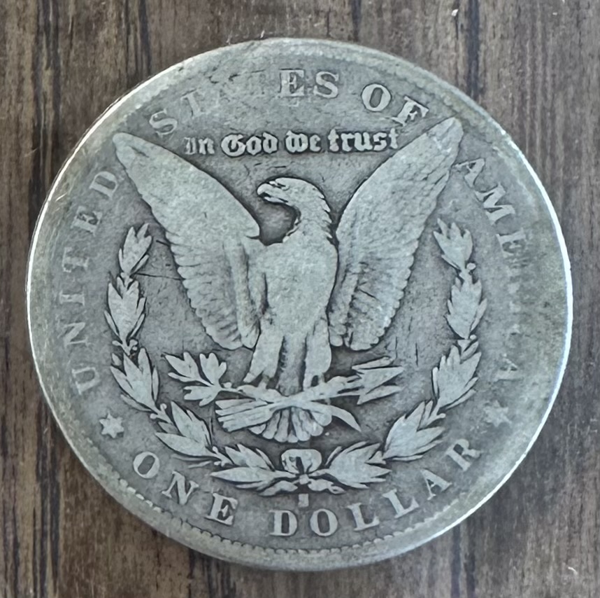 1893-S morgan dollar — reverse