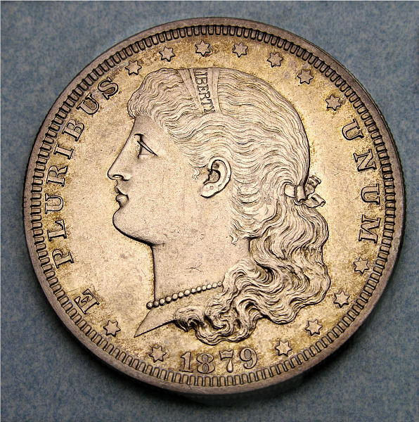 1879 Schoolgirl pattern dollar obverse by George T. Morgan